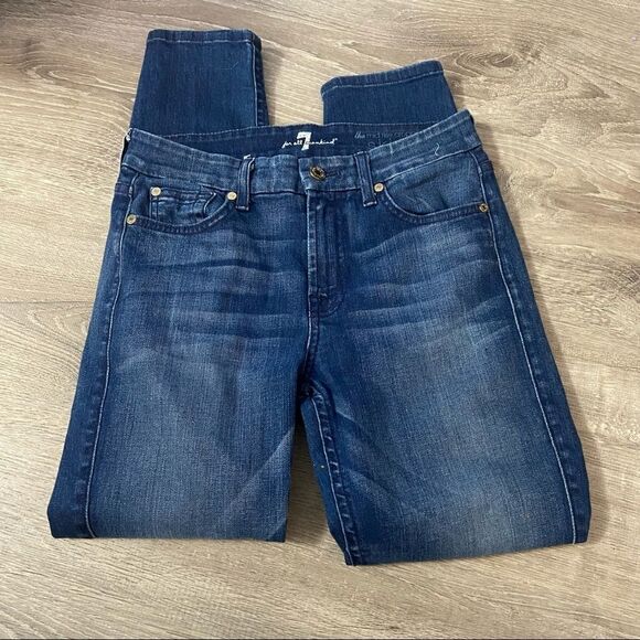 7FAMK Sz 26 midrise cropped skinny - Picture 4 of 11